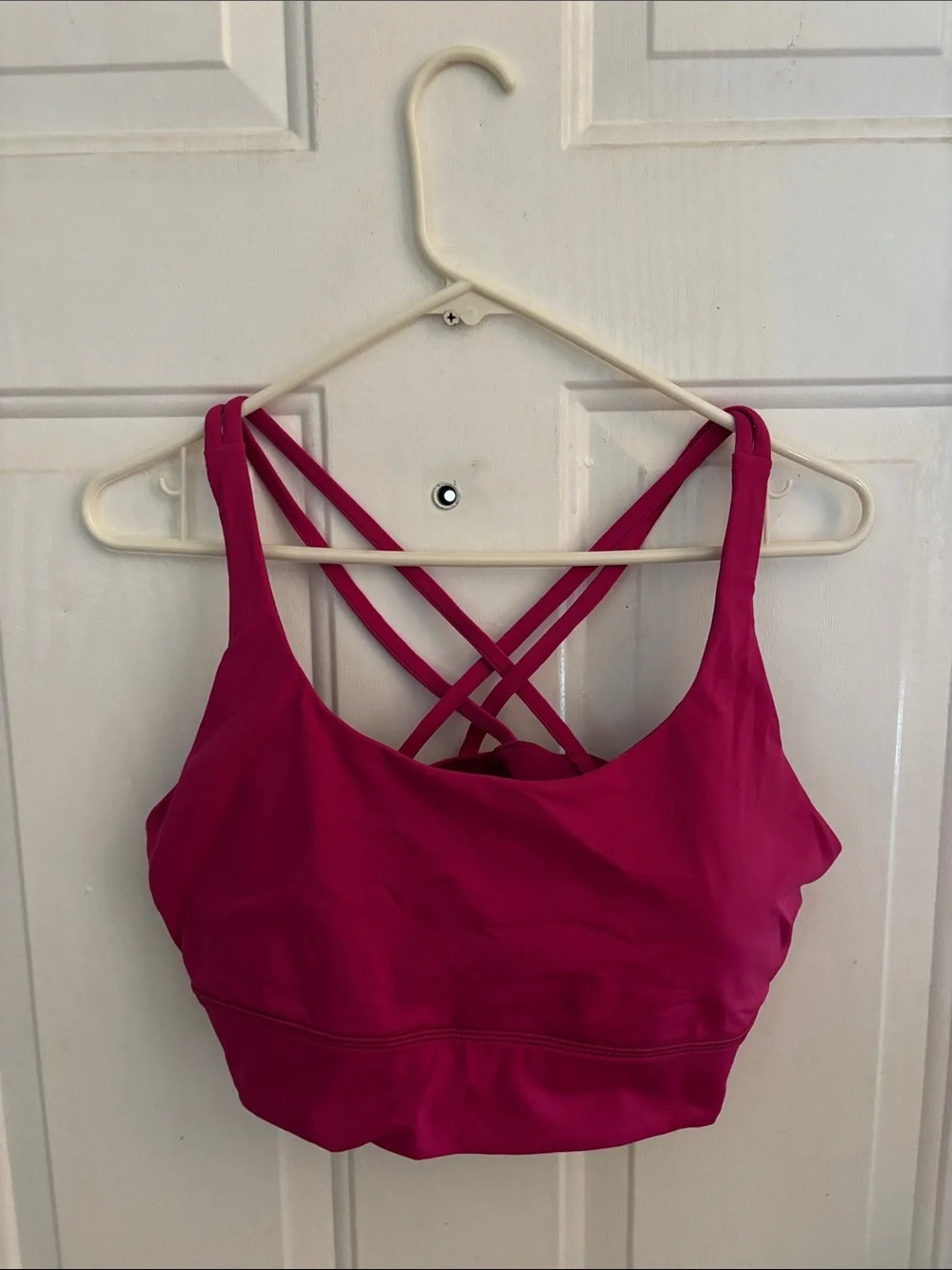 Lululemon Energy Bra Long Line B/C, Ripened Raspberry, Size 14